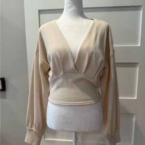 We The Free Cream Knit Top